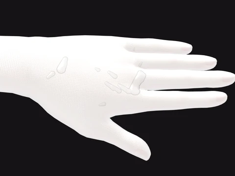 手袋のヨーグルト ホワイト 40D かけた直後